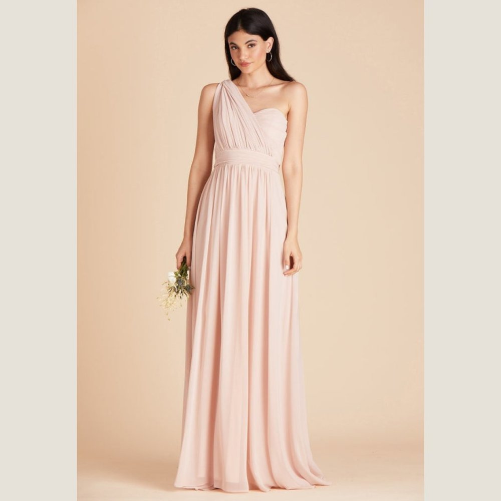 Birdy Grey Bridesmaid Dress - Grace Convertible Dress in Chiffon Pale Blush